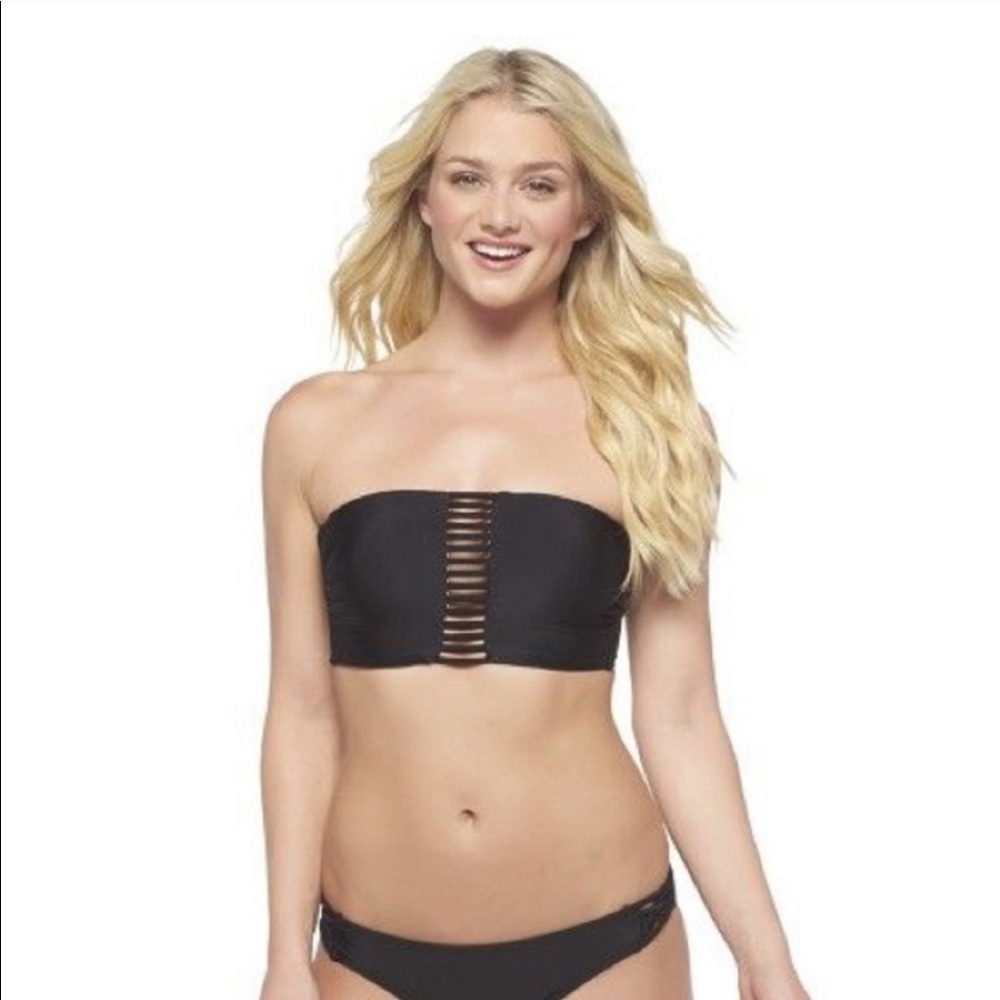 Xhilaration strapping bandeau bikini top medium